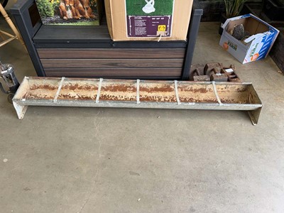 Lot 4345 - Galvanised sheep feeder trough
