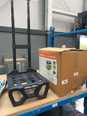 Lot 4353 - Vango wheelie cool box -plus trolley