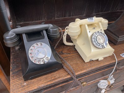 Lot 5103 - Two vintage rotary dial telephones