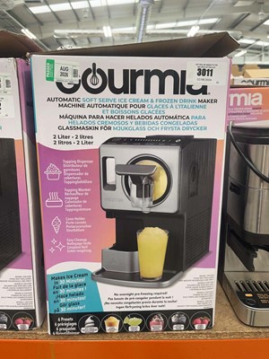 Lot 3011 - Boxed Gourmia automatic soft serve ice cream...