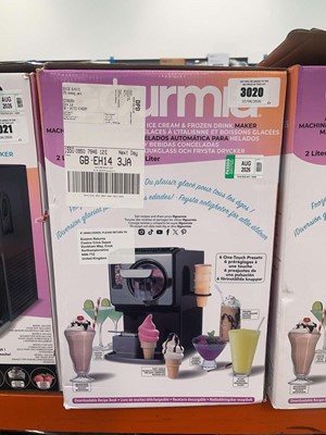 Lot 3020 - Boxed Gourmia Soft Serve Ice Cream and Frozen...
