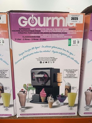 Lot 3025 - Boxed Gourmia Soft Serve Ice Cream and Frozen...