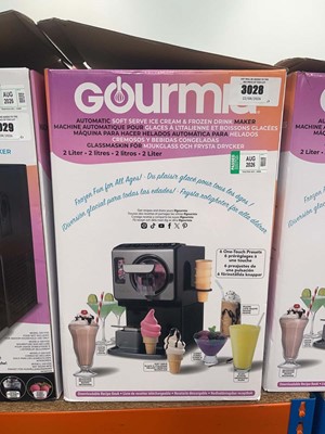 Lot 3028 - Boxed Gourmia Soft Serve Ice Cream and Frozen...