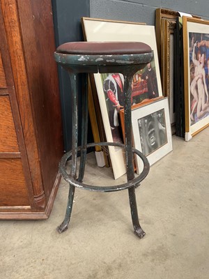 Lot 5110 - Cast iron stool