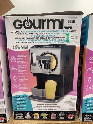 Lot 3030 - Boxed Gourmia Soft Serve Ice Cream and Frozen...