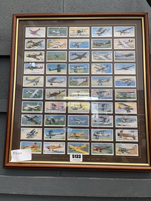 Lot 5133 - Aeroplane cigarette card picture