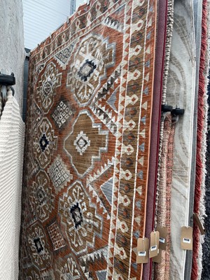 Lot 5032 - Large carpet, multicoloured geometric