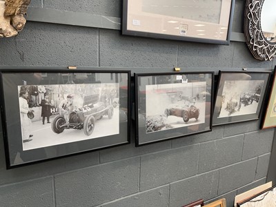 Lot 5137 - Three motor racing photographic prints