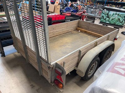Lot 4414 - A 1989 Bateson twin axle model 3000 trailer...