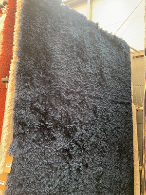 Lot 5045 - Large shagpile carpet, blue