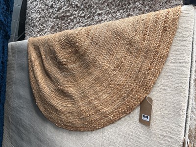 Lot 5049 - Jute circular carpet