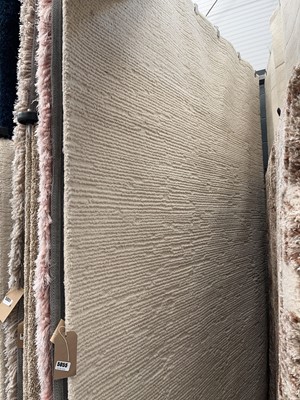 Lot 5055 - Woollen carpet, with strip