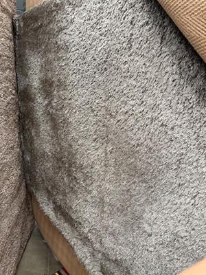 Lot 5066 - Shagpile carpet, olive green