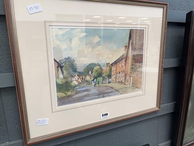 Lot 5149 - David Green watercolour - Tempsford