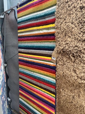 Lot 5073 - Carpet runner, multicoloured stripe
