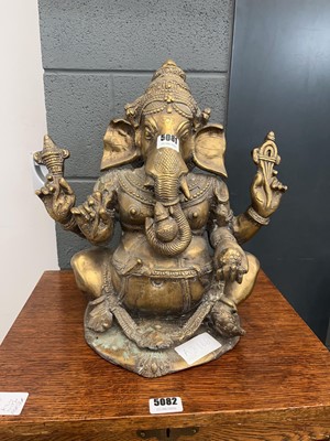 Lot 5081 - Bronze figure of Ganesha