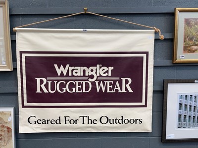 Lot 5158 - Wrangler Jean hanging advertising sign