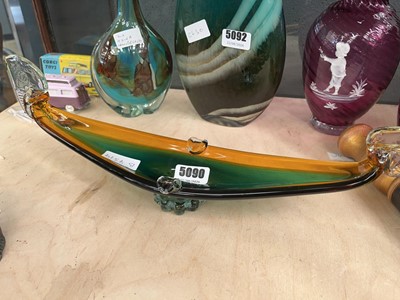 Lot 5090 - Murano glass gondola ashtray