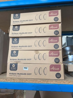 Lot 4432 - 5 boxes of Ansell Eclipse multi LED CCT wall...