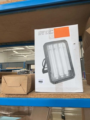 Lot 4433 - 2 Chantask lights, a 3 piece ceiling light