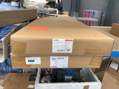 Lot 4434 - 2 Lindby boxed rectangular LED ceiling lights