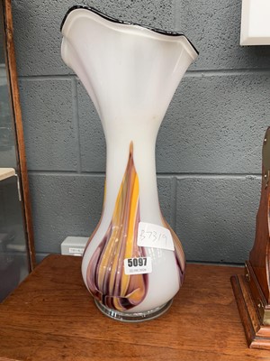 Lot 5097 - Murano style glass vase