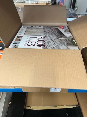 Lot 4441 - 6 boxes of self adhesive floor tiles