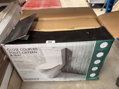 Lot 4443 - Tavistock white ceramic toilet cistern