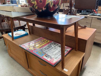 Lot 5186 - E&S British made mid century teak coffee table