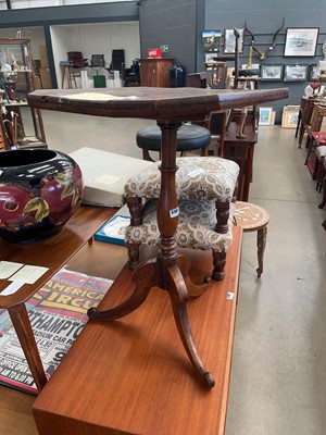 Lot 5189 - Fruit wood early 19th century tripod tilting...