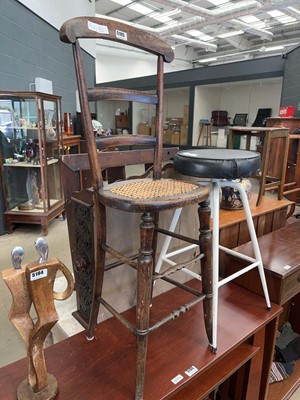 Lot 5195 - Bergere seated child's chair plus an...