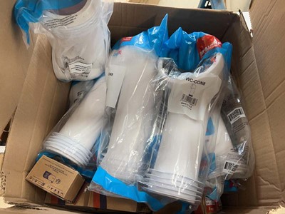 Lot 4455 - Box to include WC-CON8 90 degree rigid WC pan...