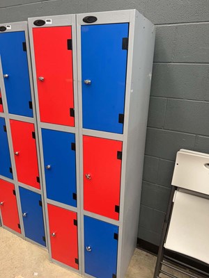 Lot 4465 - 6 drawer metal Probe lockers