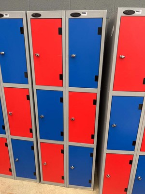 Lot 4466 - 6 drawer metal Probe lockers