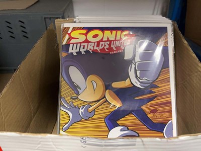 Lot 2147 - Box containing various comics inc, Marvel,...