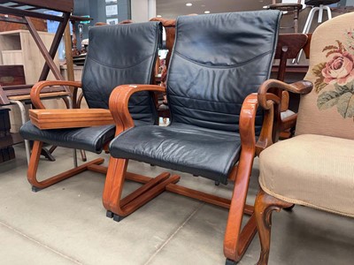 Lot 5225 - Pair of bentwood Ikea armchairs