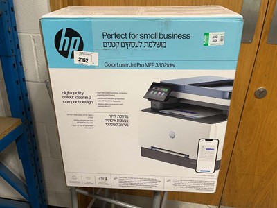 Lot 2152 - Boxed HP colour Laserjet pro MFP3302FDW printer