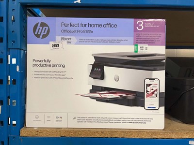 Lot 2153 - Boxed HP Officejet Pro 8122E printer
