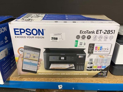 Lot 2159 - Boxed Epsom Ecotank ET2851 printer