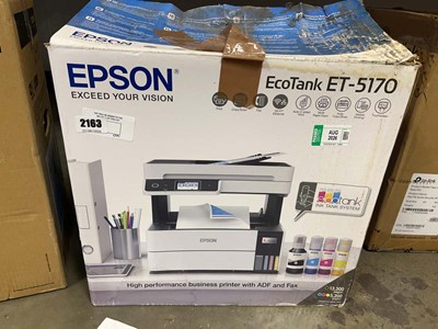 Lot 2163 - Boxed Epsom Ecotank ET5170 printer