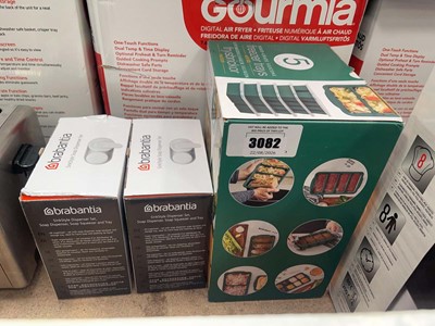 Lot 3082 - Two Brabantia sink style soap dispensers pls...