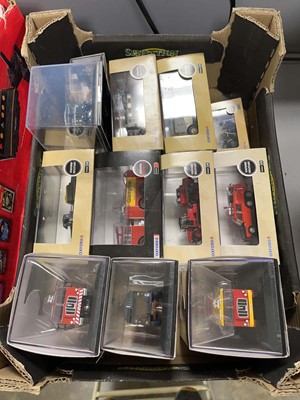 Lot 2198 - Box containing individually boxed diecast fire...