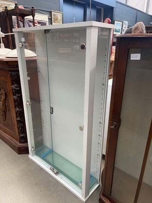 Lot 5250 - Glazed double door display cabinet