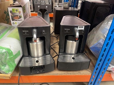 Lot 3098 - Two Nespresso coffee machines