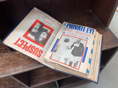Lot 5255 - Folder with quantity of Private Eye magazines