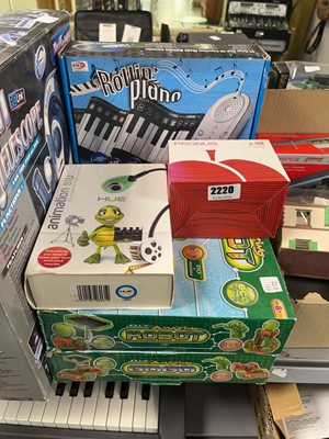 Lot 2220 - Two boxed DIY Amazing Robots, along with a...