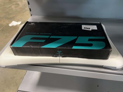 Lot 2242 - Wii Fit board and a Aula mechanical keyboard