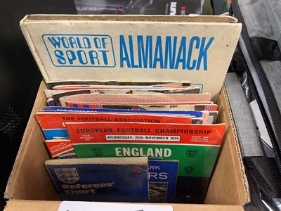 Lot 2226 - Selection of football programs from the 1970's...