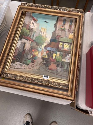 Lot 5293 - Parisian oil on canvas