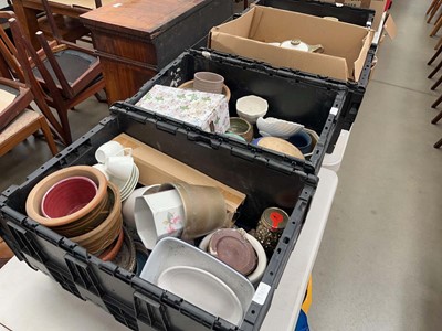 Lot 5294 - 6 boxes of studio pottery, plus Poole pottery...